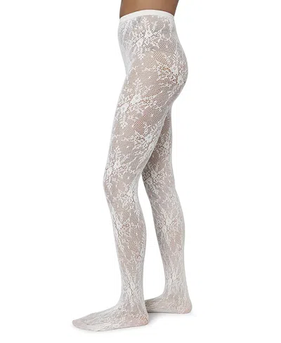 Swedish Stockings Rosa Lace Tights In White