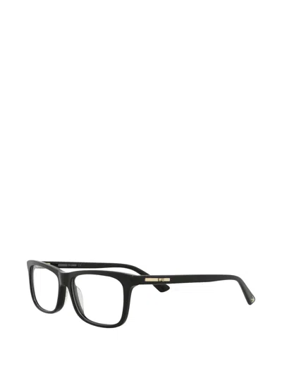 Alexander Mcqueen Rectangle-frame Glasses In Black