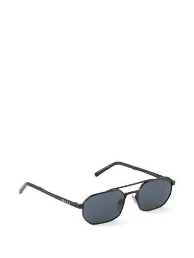 Prada Black Pr D53s Sunglasses In Black