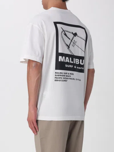 Ea7 Crew Neck T-shirt In White