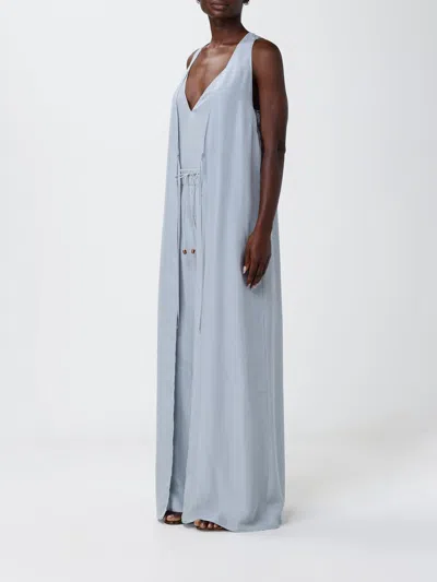 Alysi Silk Top In Blue