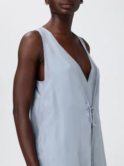 Alysi Silk Top In Blue