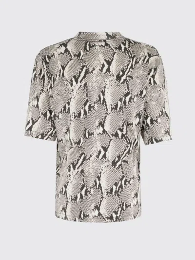 Anine Bing Womens Washed Python Avi Python-print Cotton T-shirt In Multi