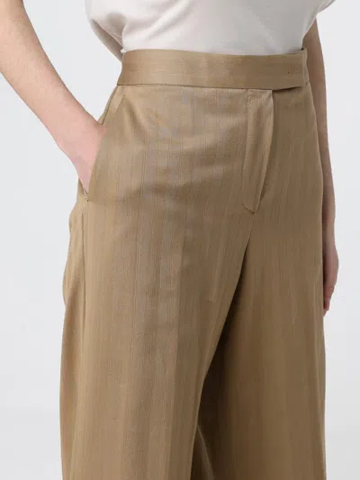 Max Mara Trousers In Gold