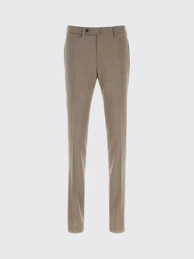 Pt Torino Stretch Virgin Wool Tailored Suit Pant In Gold