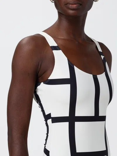 Totême One-piece Swimsuit With Monogram Print In White