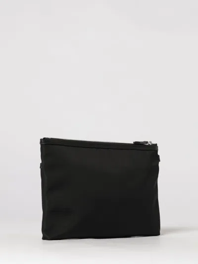 Bally Nylon Code Clutch With Wrist Strap In Black