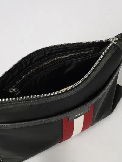 Bally Nylon Code Clutch With Wrist Strap In Black