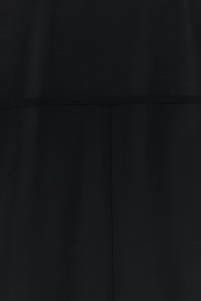 Carven Black Silk Oversize T-shirt In Black