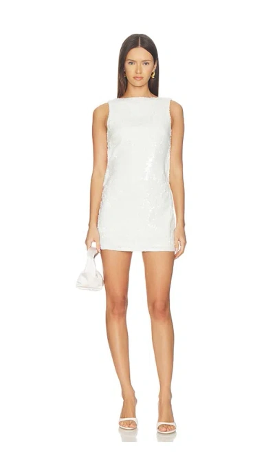 Superdown Dovie Drape Mini Dress In White