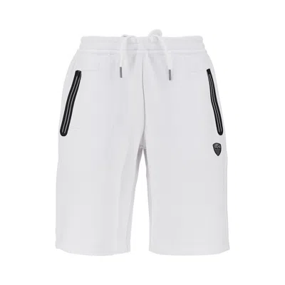 Ea7 Logo-patch Drawstring Shorts In Multi