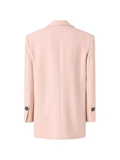Pinko Embellished-button Blazer In Pink
