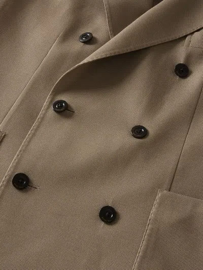 Boglioli Tailored Double-breasted Wide Lapel Blazer In Brown