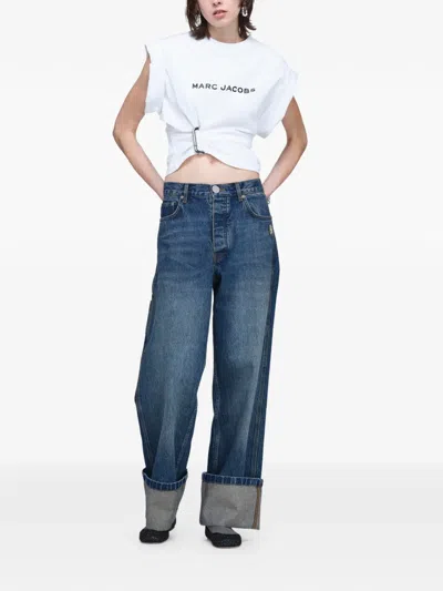 Marc Jacobs Pop J Marc Draped T-shirt In White