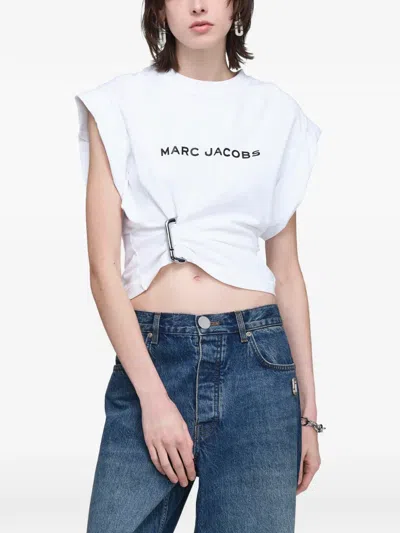 Marc Jacobs Pop J Marc Draped T-shirt In White