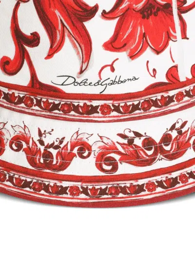 Dolce & Gabbana Majolica-print Drill Bucket Hat In Multi