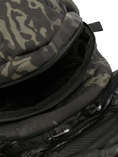 Oakley Camouflage-print Multi-pocket Backpack In Black