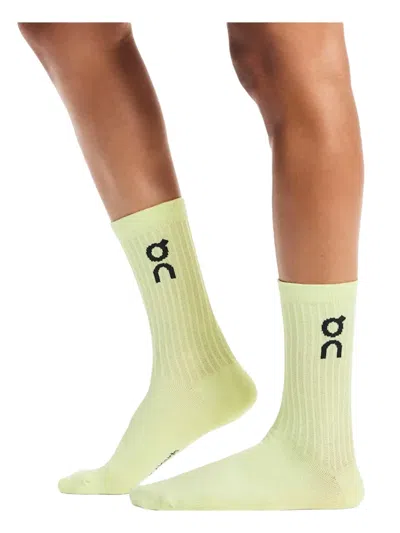 On Logo-print Ribbed Socks In Pattern
