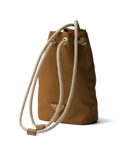 Prada Re-nylon Smartphone Case In Brown