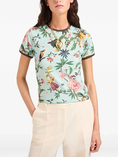 La Doublej The Cu-tee Crop In Green