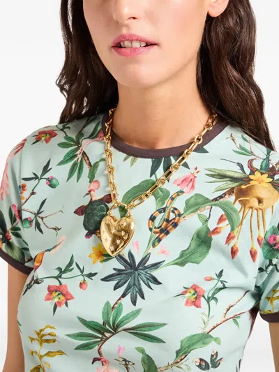 La Doublej The Cu-tee Crop In Green
