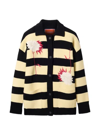 La Doublej Derby Cardigan In Black