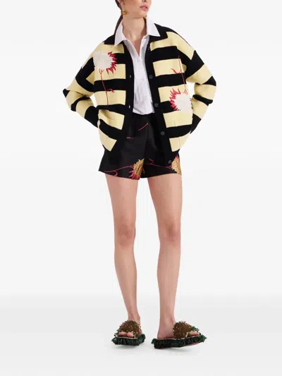 La Doublej Derby Cardigan In Black