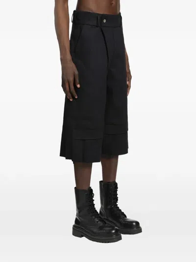 Bryan Jimene`z Bryan Jimenez Denim Bunker Bermudas Black In Black