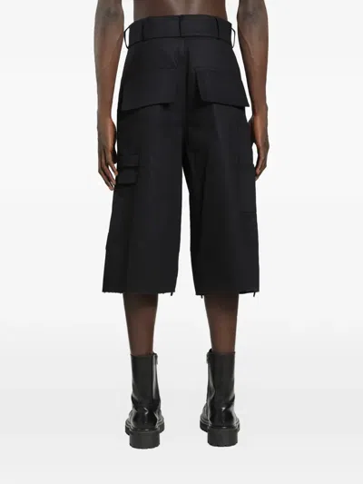 Bryan Jimene`z Bryan Jimenez Denim Bunker Bermudas Black In Black