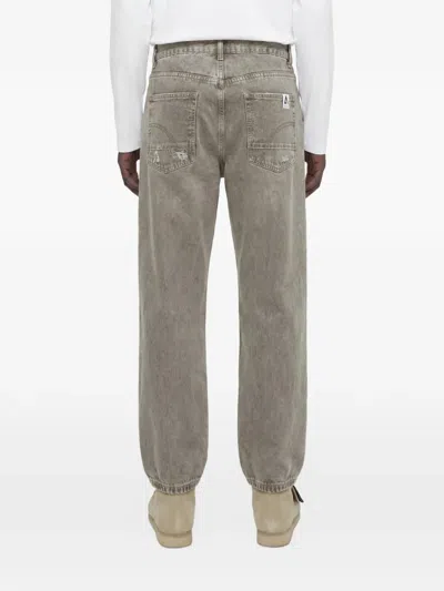 Trc Distressed Elasticated-cuff Jeans In Brown
