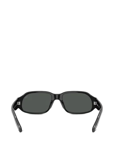 Diesel Rectangle-frame Sunglasses In Black
