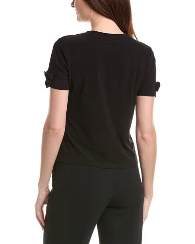 Cece Bow Sleeve Top In Black