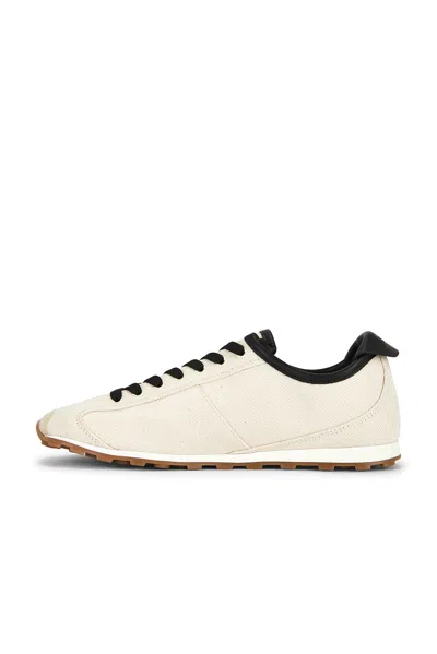Jacquemus Les Tennis Leather-trimmed Canvas Sneakers In White
