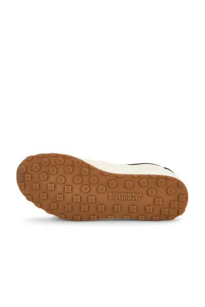 Jacquemus Les Tennis Leather-trimmed Canvas Sneakers In White