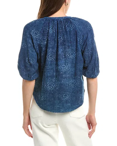 Faherty Seacliff Top In Blue