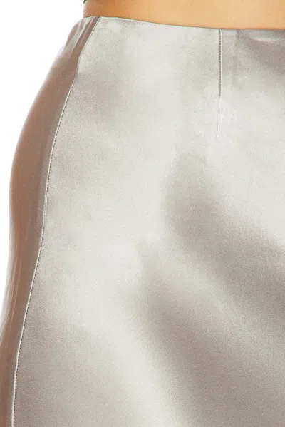Same Satin Maxi Skirt In Gray