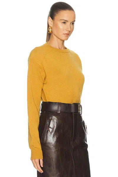 Saint Laurent Pullover Sweater In Yellow