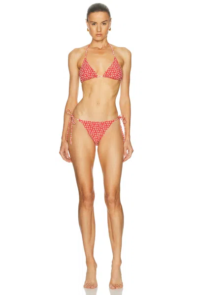 Solid & Striped The Ines Bikini Bottom In Red