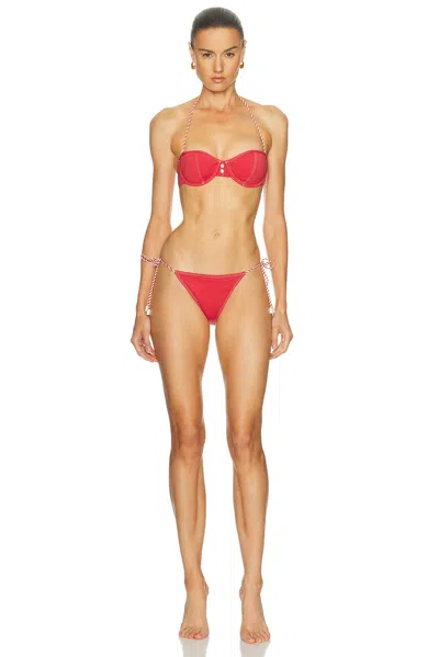 Solid & Striped The Harlow Bikini Bottom In Red