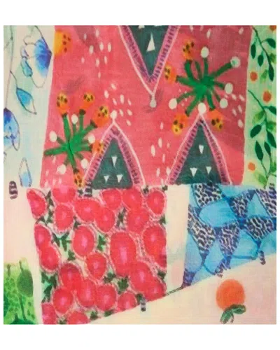 Saachi Patchwork Printed Scarf In Multi