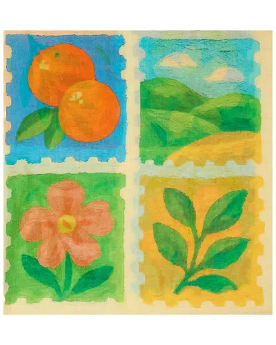 Saachi Fruit Stamp Printed Scarf In Multi
