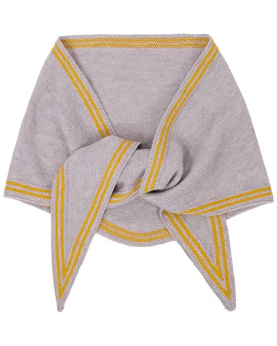 Saachi Solid Triangle Scarf In Gray