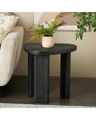 Peyton Lane Modern Wood Accent Table In Black