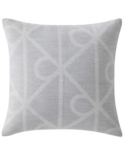 Calvin Klein Emblem Jacquard Decorative Pillow In White