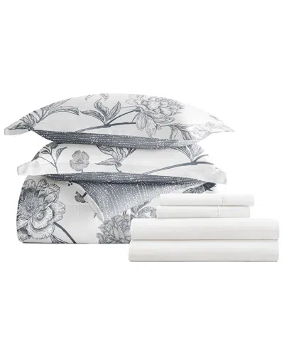 Home Collection Bedding Bundle Comforter & Sheet Set In Gray