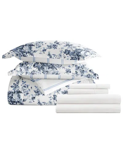 Home Collection Bedding Bundle Comforter & Sheet Set In Blue