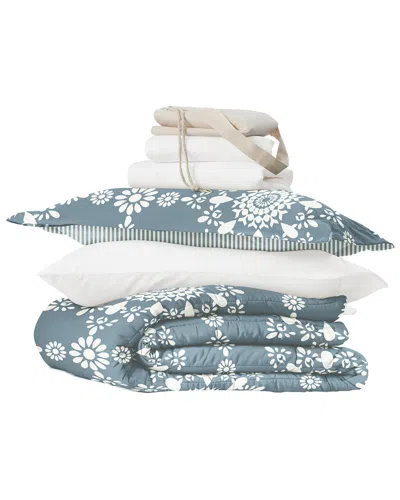 Home Collection Campus Ready Dorm Bedding Bundle In Blue