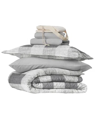 Home Collection Campus Ready Dorm Bedding Bundle In Gray