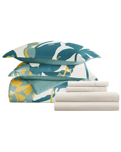 Home Collection Bedding Bundle Duvet Cover, Comforter & Sheet Set In Multi