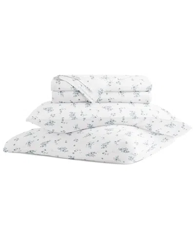 Home Collection 300 Thread Count 4pc Cotton Pattern Sheet Set In White